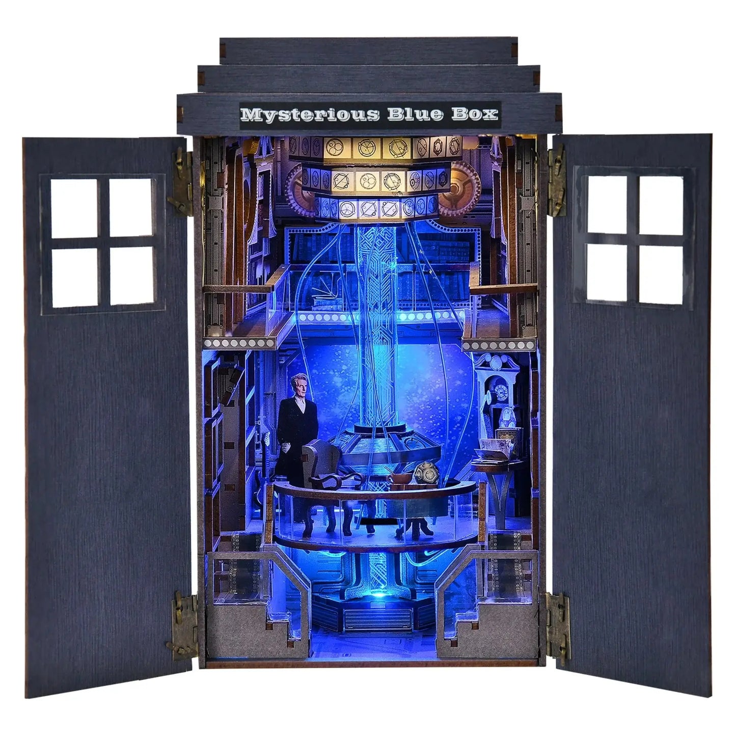 Book Nook DIY “Mysterious Blue Box” – Diorama del TARDIS para Fans de Doctor Who