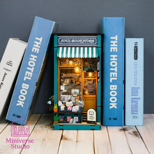 Book Nook DIY – Livraria 3D com luz LED