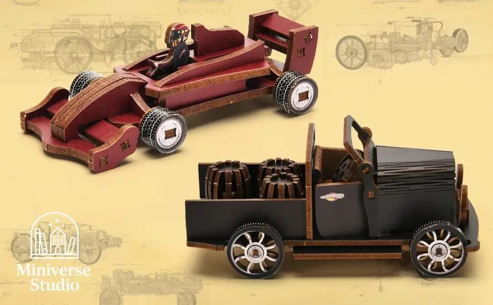 EU - Book Nook: Kit DIY de Garaje Retro en Miniatura - Miniverse Studio