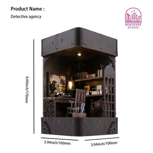 Book Nook DIY – Agência de Detetives do Século XIX