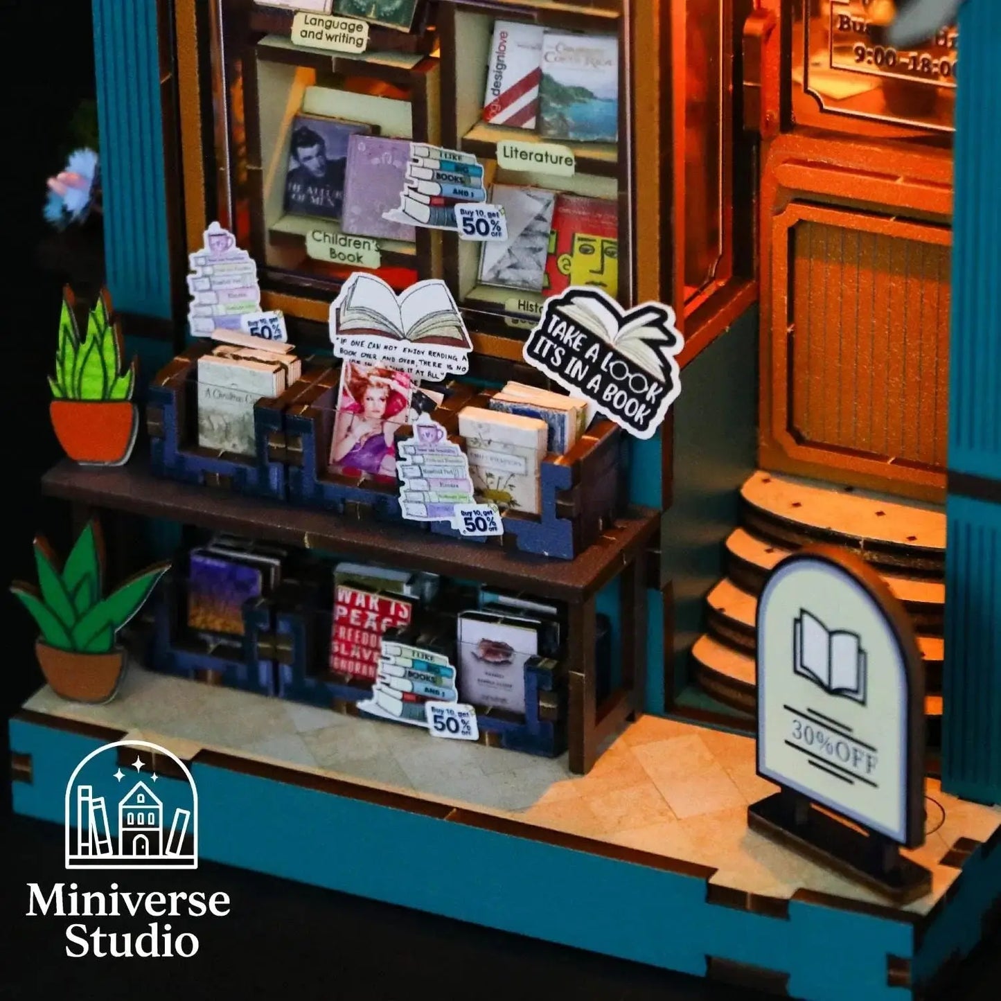 Book Nook DIY – Librería 3D con luz LED
