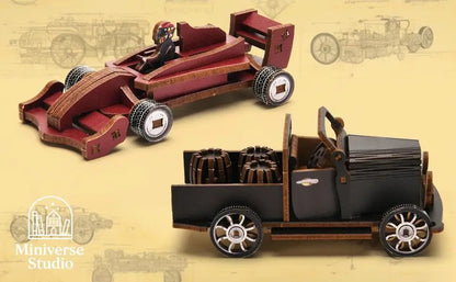 EU - Book Nook: Kit DIY de Garaje Retro en Miniatura - Miniverse Studio