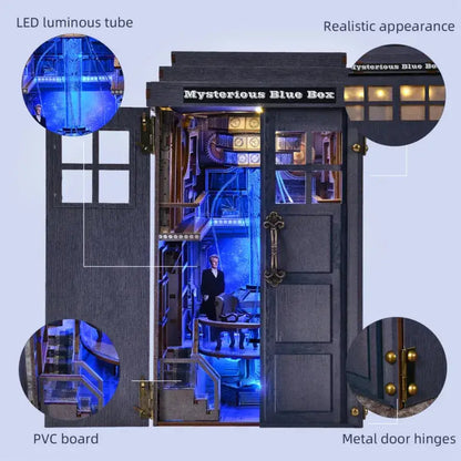 Book Nook DIY “Mysterious Blue Box” – Diorama del TARDIS para Fans de Doctor Who